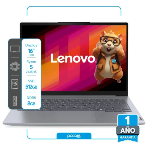 Notebook Lenovo Thinkbook G7 Ryzen 5 7535HS 8GB DDR5 512SSD 16 FHD IPS FreeDos