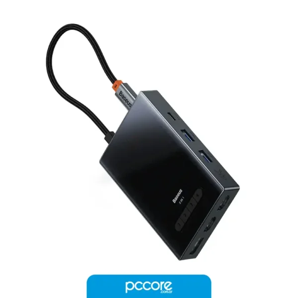 Hub Usb 8 In 1 Usb C A Usb C PD / Hdmi 4K x2 / VGA / DP 8K / Usb 3.0 x2 / Usb Tipo C Baseus Focus Series