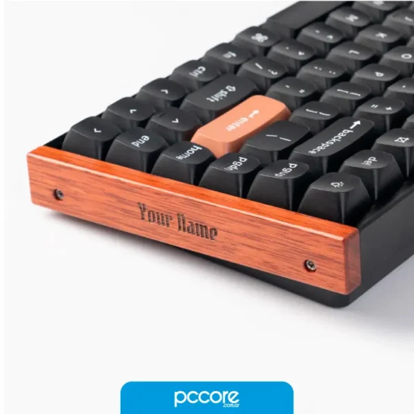 Teclado Keychron K2 HE 75 Mecánico Madera Inalámbrico Bluetooth Black Switch Gateron Magnético