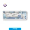 Teclado Mchose K99 Mecánico Inalámbrico Sky Blue Switch Hyacinth