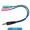 Adaptador Nisuta Plug 3.5MM 2 Hembra A 1 Macho Ns-Adst3St2