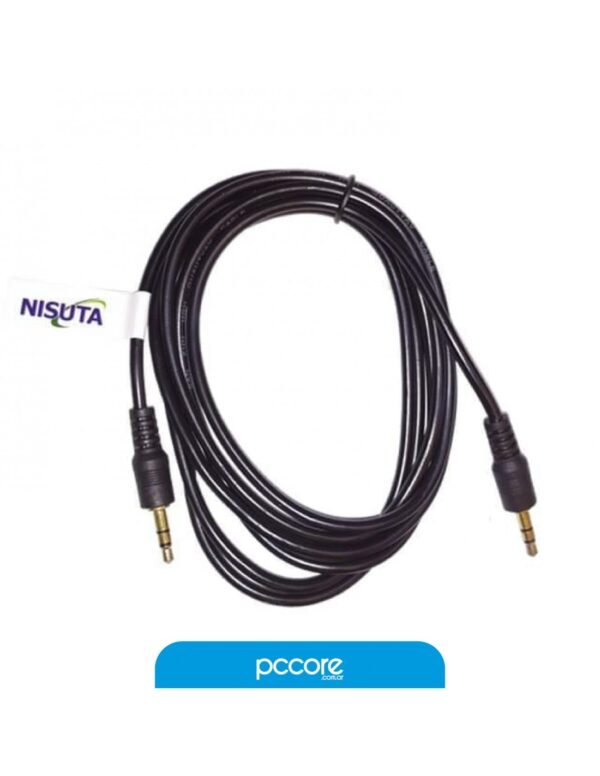 Cable Nisuta Miniplug 3.5 M-M 1.8Mts Ns-Cau35S