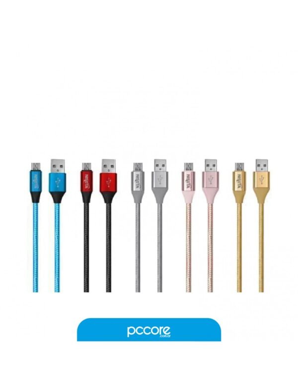 100447_2.jpg Cable Nisuta Micro Usb 1M 2.1A M. Tela Ns-Catemi