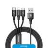 Cable Usb Baseus 3 In 1 1M Micro+Light+C A00046
