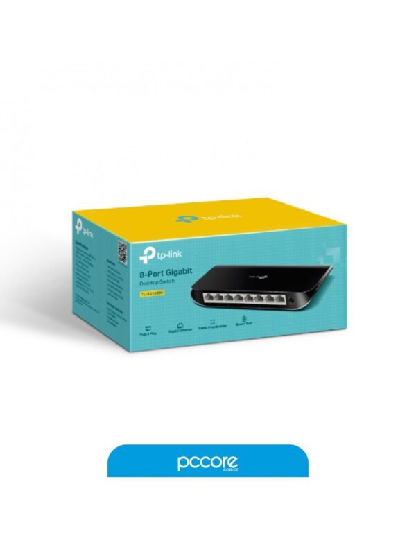 100538_6.jpg Switch 8p Tp-Link 10/100/1000MB TL-SG1008D Mini Desktop