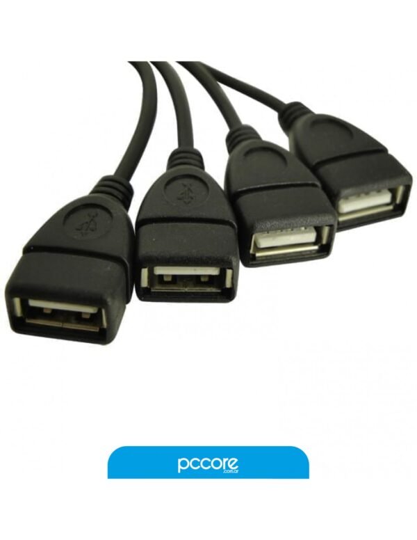 Hub Usb Nisuta 2.0 4 Puertos 480Mbps Ns-Uh0439