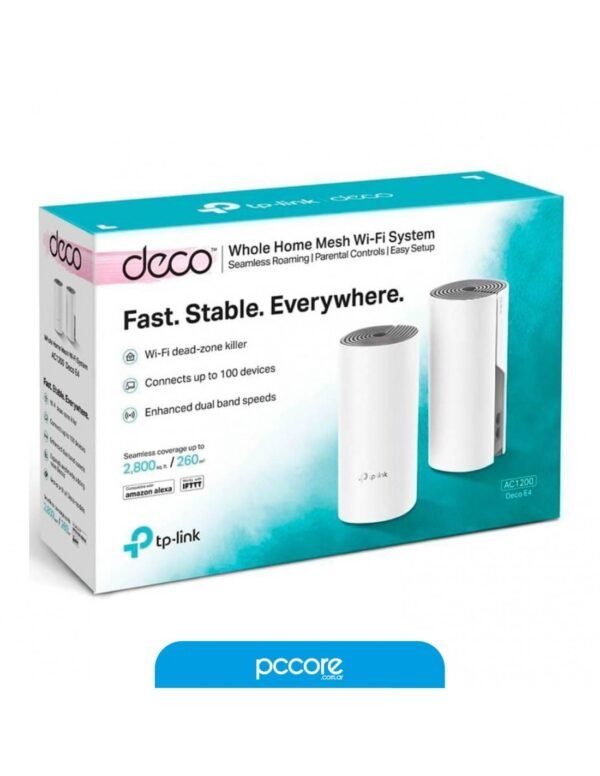 100740_4.jpg Repetidor Wifi Tp-Link Deco E4 Pack 2 TL-AC1200 Mesh