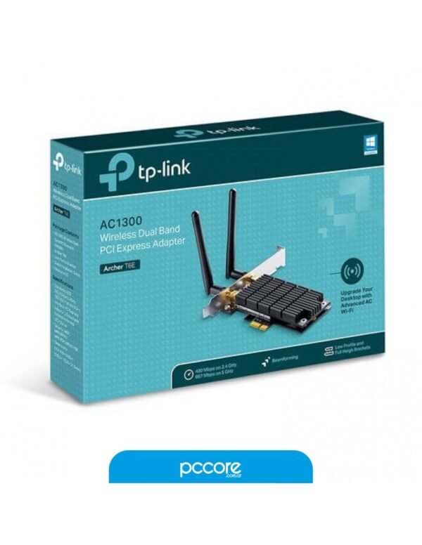 Adaptador Wifi Interno Tp-Link Archer T6E AC1300 Wifi 5 PCI Doble Banda