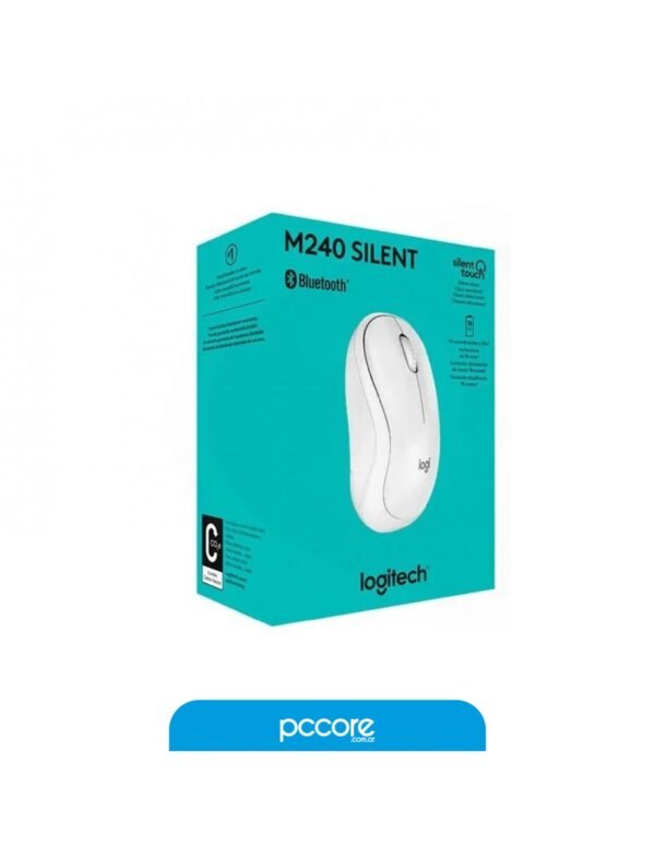 Mouse Inalambrico Logitech M240 White Bluetooth