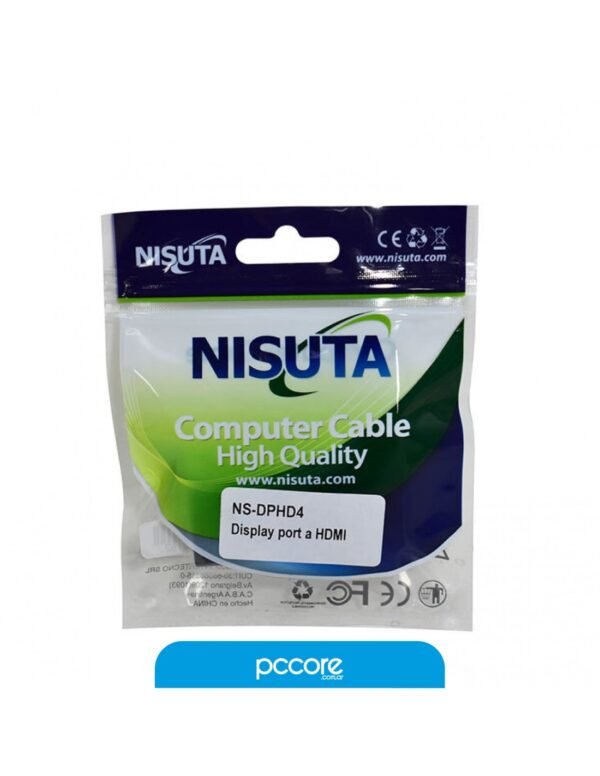 Conversor Nisuta DisplayPort a HDMI 4K 60Hz Ns-Dphd4