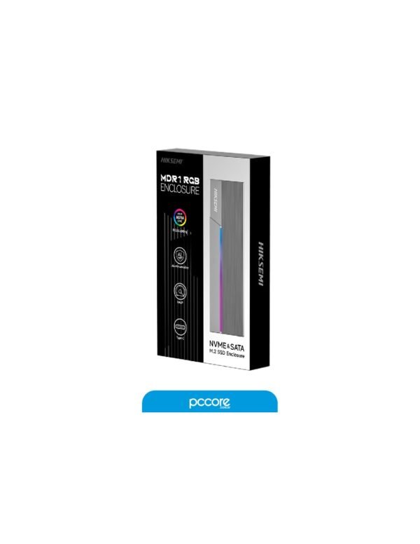 Caja Para Disco Hiksemi M.2/NVME Externo RGB Usb Tipo C 3.2