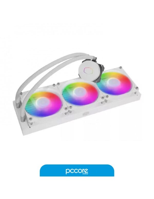 101472_6.jpg Water Cooler CPU Cooler Master Masterliquid ML360L ARGB Stealth White