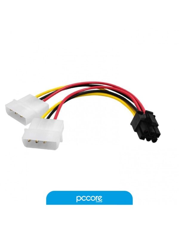 Adaptador Nisuta 2 Molex A 6 Pines P/P VGA NS-AD624