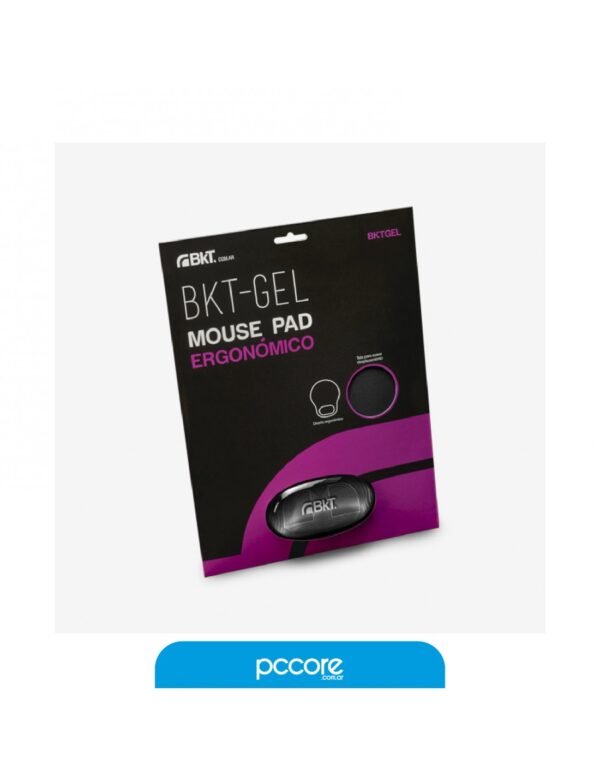 Mousepad BKT Antideslizante Con Gel Negro