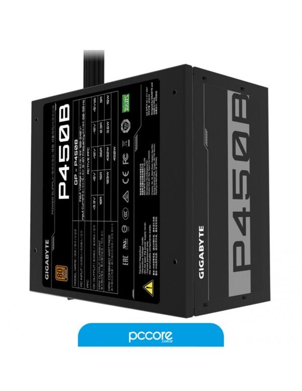 Fuente 450W Gigabyte 80 Plus Bronze GP-P450B
