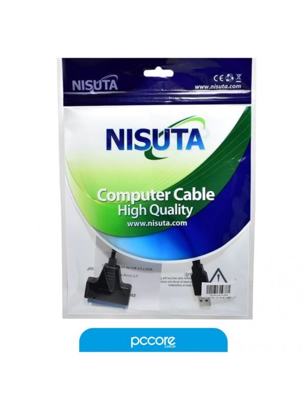 Conversor Nisuta Usb 3.0 A Sata P/ Disco 2.5 Ns-Adusis2