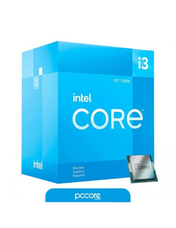 Procesador Intel Core I3 12100 S1700 C/Video
