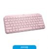 Teclado Logitech MX Keys Mini Rosa Bluetooth Multidevice Retroiluminado