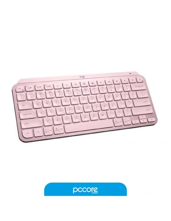 Teclado Logitech MX Keys Mini Rosa Bluetooth Multidevice Retroiluminado