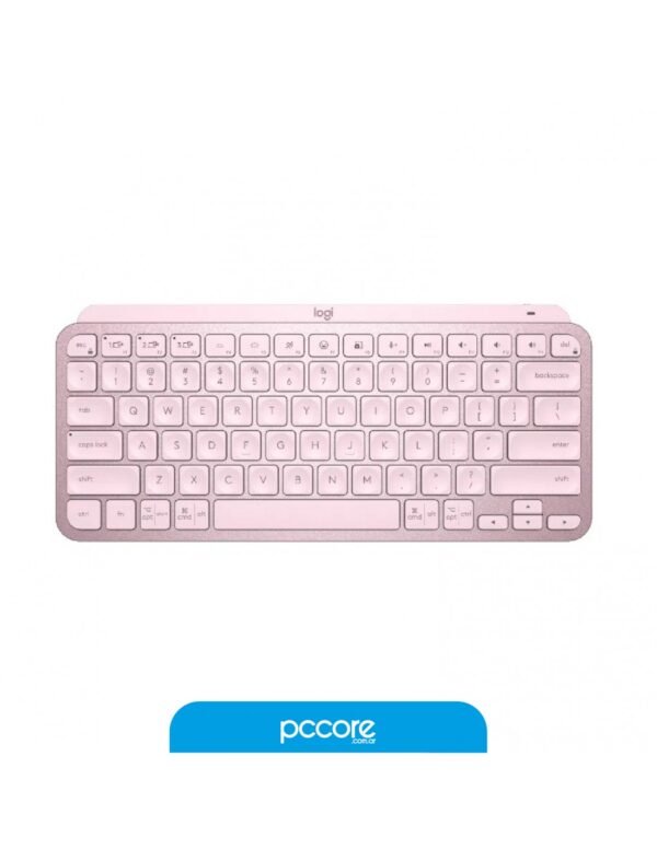 Teclado Logitech MX Keys Mini Rosa Bluetooth Multidevice Retroiluminado