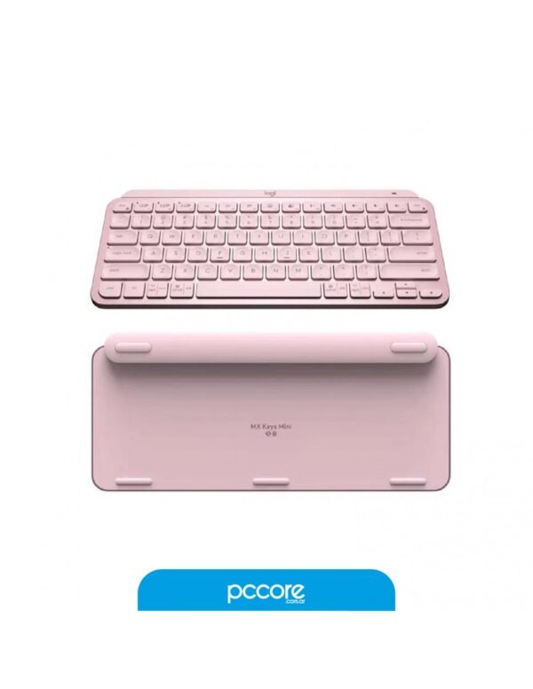 Teclado Logitech MX Keys Mini Rosa Bluetooth Multidevice Retroiluminado