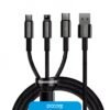 Cable Usb Baseus 3 In 1 Tungsten Gold 1.5M 3.5A Micro+Light+C