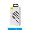 Cable Usb Baseus 3 In 1 Tungsten Gold 1.5M 3.5A Micro+Light+C