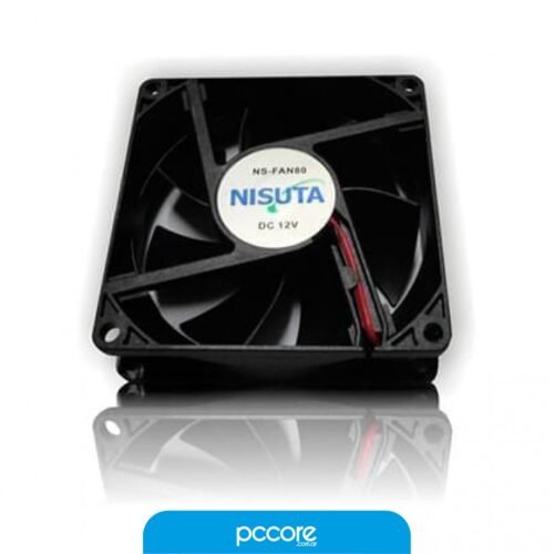 Cooler Fan PC Nisuta NS-FAN3M 80X80X25 Buje 12V 4PIN