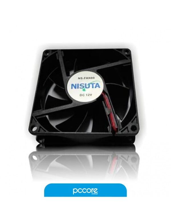 Cooler Fan PC Nisuta NS-FAN3M 80X80X25 Buje 12V 4PIN