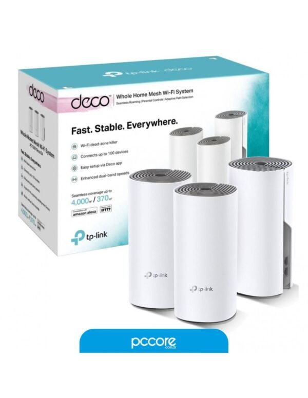 Repetidor Wifi Tp-Link Deco M4 Pack 3 TL-AC1200 Giga Mesh