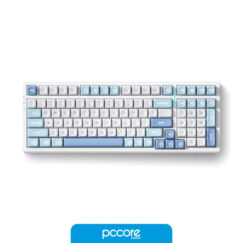 Teclado Mchose G98 Mecánico Inalámbrico Sky Blue Switch Hyacinth