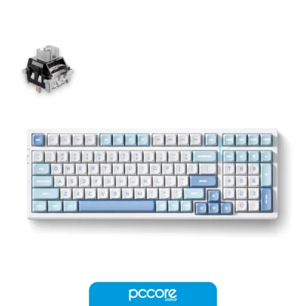 Teclado Mchose G98 Mecánico Inalámbrico Sky Blue Switch Hyacinth