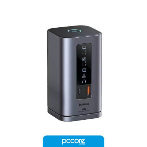 Hub Usb 11 In 1 Docking Usb C A Hdmi 4K x2 / DP 4K x2 / USB 3.0 x3 / RJ45 / Micro SD / Jack 3.5 Para Win Baseus