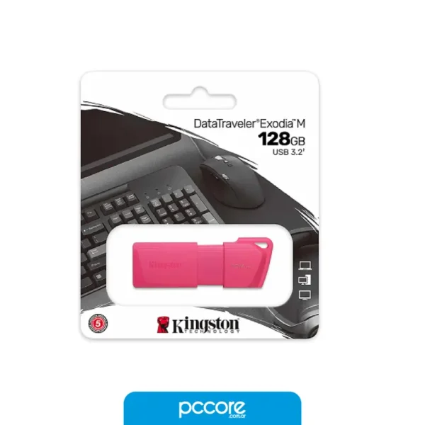 Pendrive 128GB Kingston DTXM 3.2 Rosa