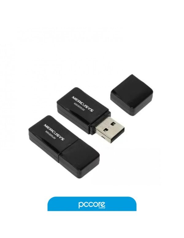 13979_2.jpg Adaptador Wifi Usb Mercusys MW300UM 2.4GHz 300Mbps