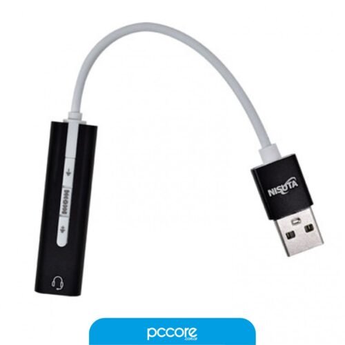 Placa De Sonido Nisuta Usb Estereo 3.5Mm X1 Ns-Cousau23