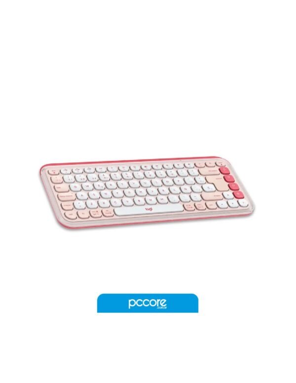 157321_3.jpg Teclado Y Mouse Inalámbrico Logitech Pop Icon Rosa USB + Bluetooth
