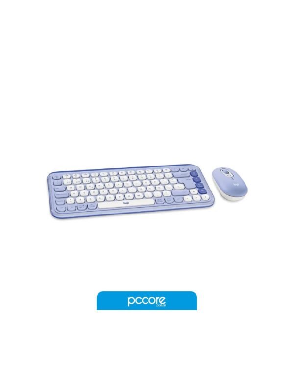 167321_2.jpg Teclado Y Mouse Inalámbrico Logitech Pop Icon Lila USB + Bluetooth