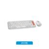 Teclado Y Mouse Inalámbrico Logitech Pop Icon Blanco USB + Bluetooth