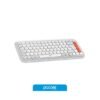 Teclado Y Mouse Inalámbrico Logitech Pop Icon Blanco USB + Bluetooth