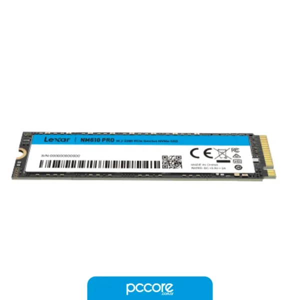 Disco Solido SSD 1TB M2 Lexar NM610 PRO NVME 3300MB/s
