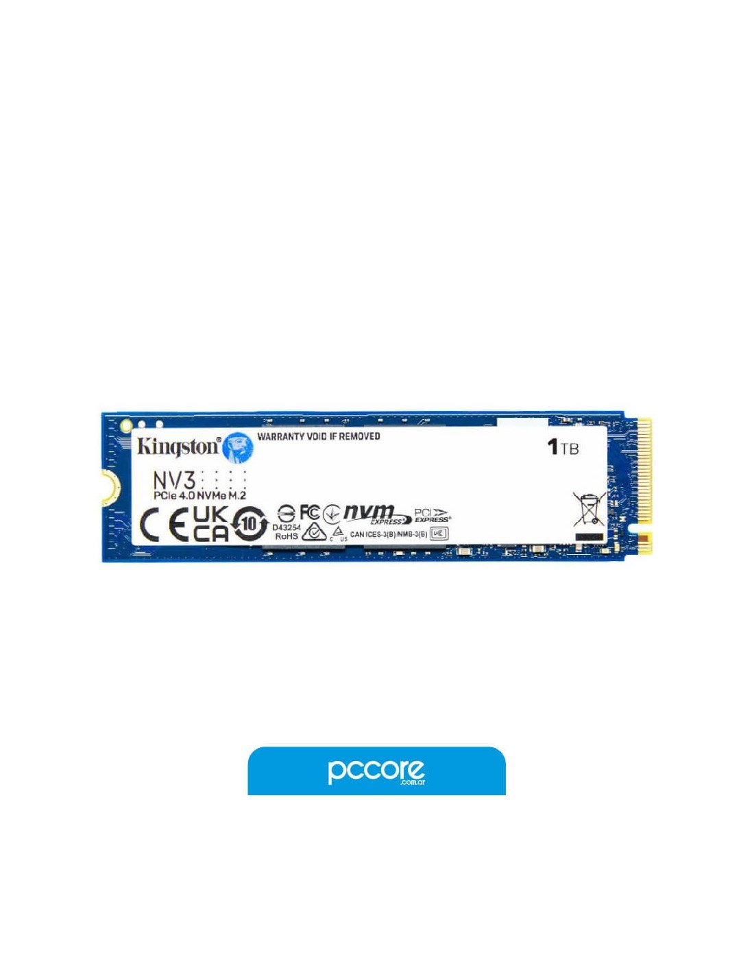 Disco Solido SSD 1TB M2 Kingston NV3 G4 NVME 6000MB/s Disco Solido SSD 1TB M2 Kingston NV3 G4 NVME 6000MB/s