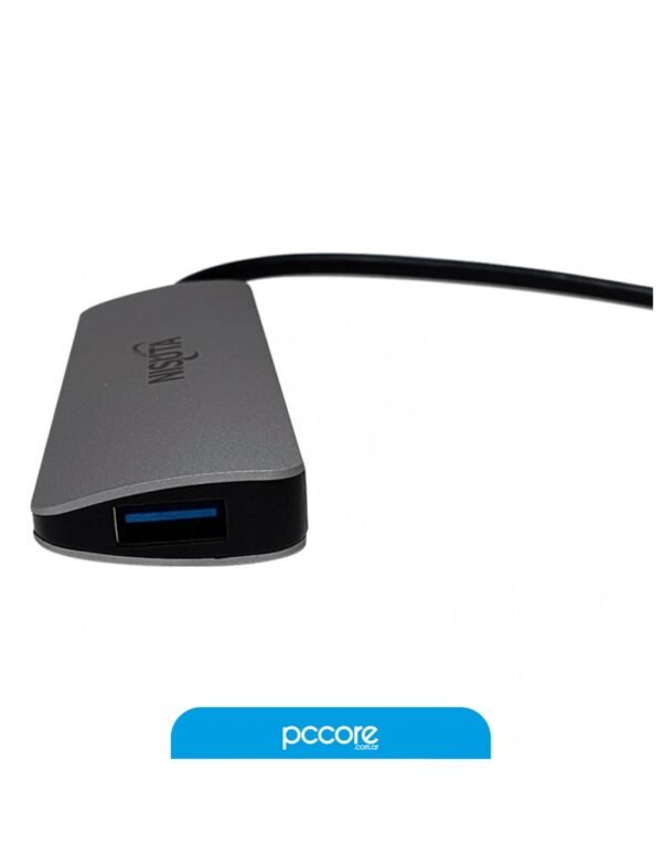 Hub Usb Nisuta Tipo C 3.1 A 4 Puertos Usb Tipo A Ns-Uh044C