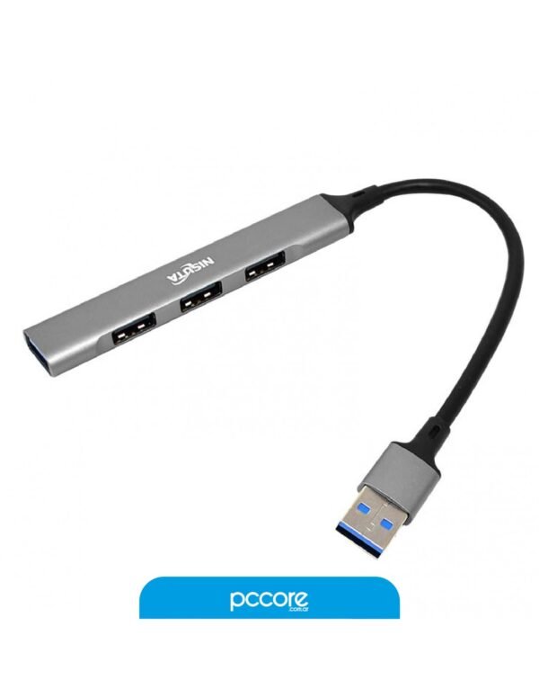 Hub Usb Nisuta Tipo A A 4 Puertos Usb Tipo A 3.0 NS-UH044