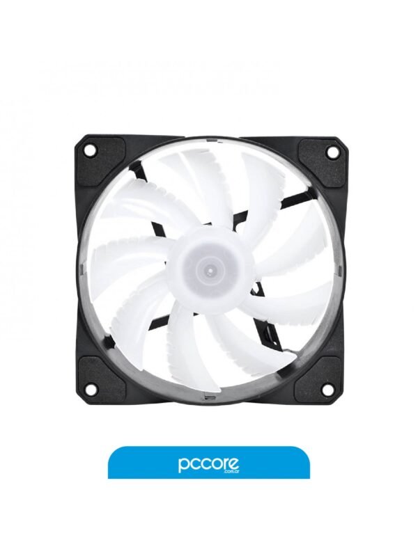 Cooler Fan PC Nisuta NS-FAN122L 120X120X25 RGB 4 Pines X2