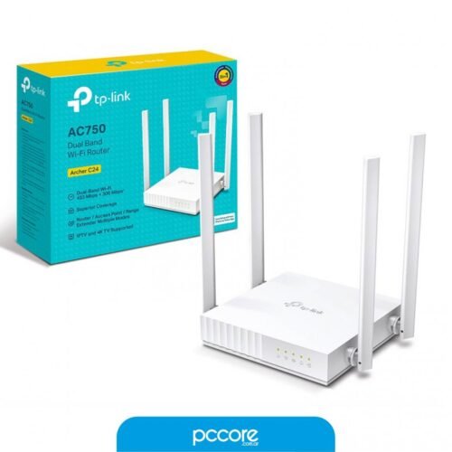 Router 4p Tp-Link Archer C24 AC750 Doble Banda