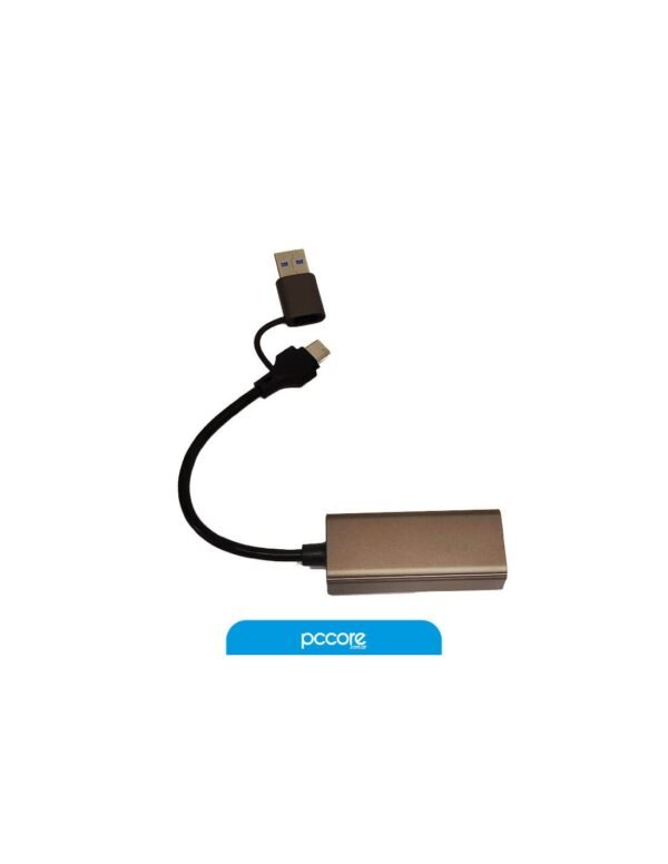 40100_3.jpg Adaptador Usb XO Tipo C/A A RJ45 Ethernet HUB018