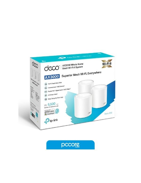 Repetidor Wifi Tp-Link Deco X50 AX3000 Pack 3 Wifi6 Giga Mesh