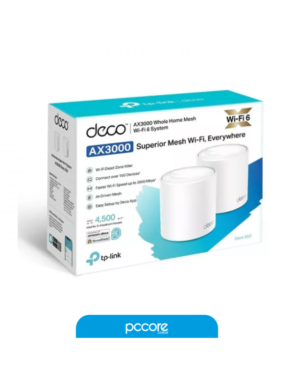 48876_3.png Repetidor Wifi Tp-Link Deco X50 AX3000 Pack 2 Wifi 6 Giga Mesh