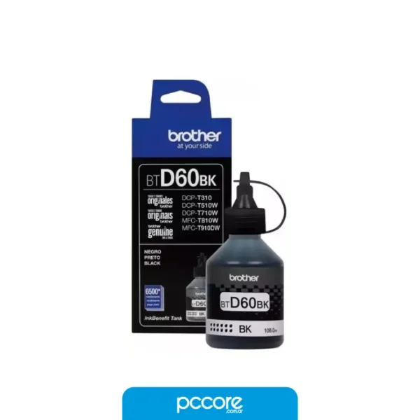 Botella De Tinta Brother BT-5001 Negro P/T420